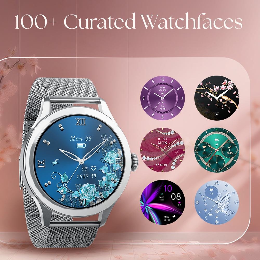 Fastrack Noir Pro Womens Smartwatch with 3.0 cm Super AMOLED Display, 390x390 Resolution