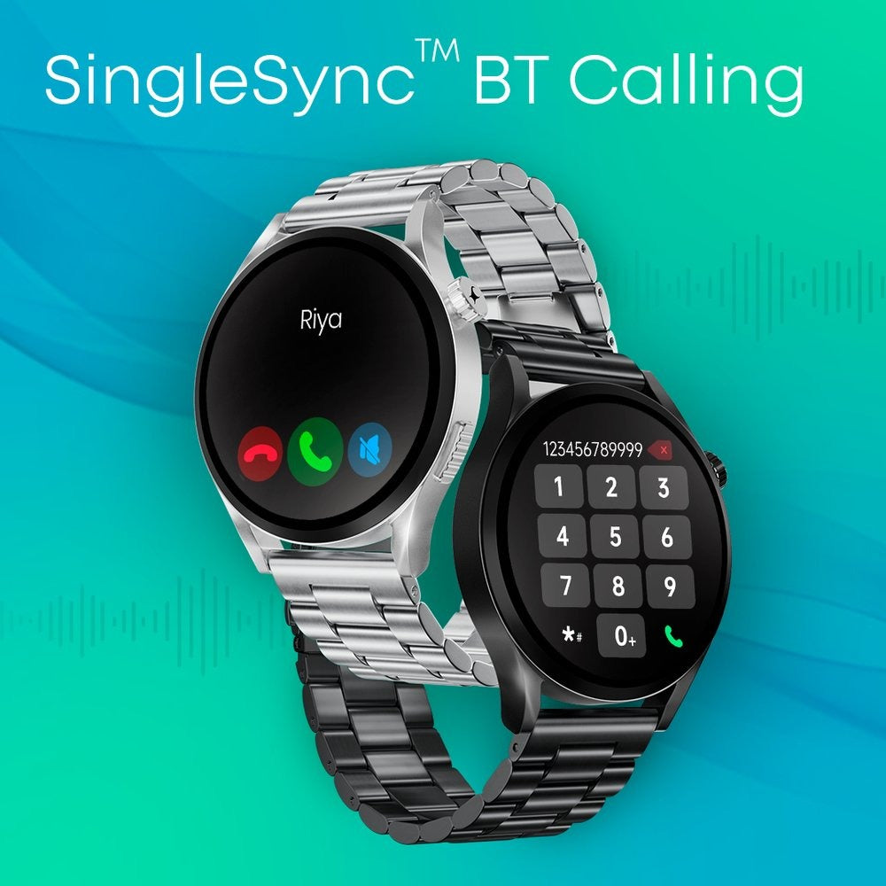 Fastrack Radiant FX4 Premium Metal Smartwatch with 3.8 cm EdgeX AMOLED Display, Functional Crown