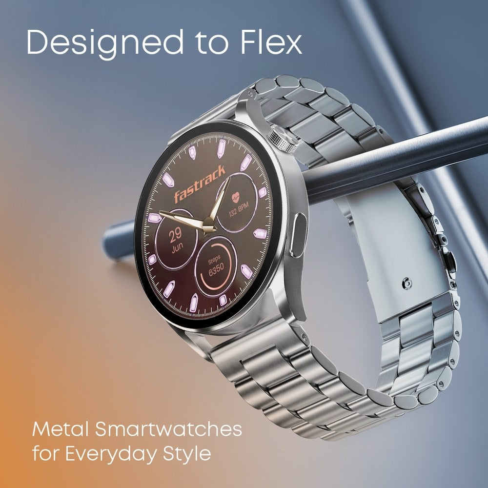 Fastrack Dezire FX1 with 3.5 CM UltraVU Display with Functional Crown,SingleSync BT Calling