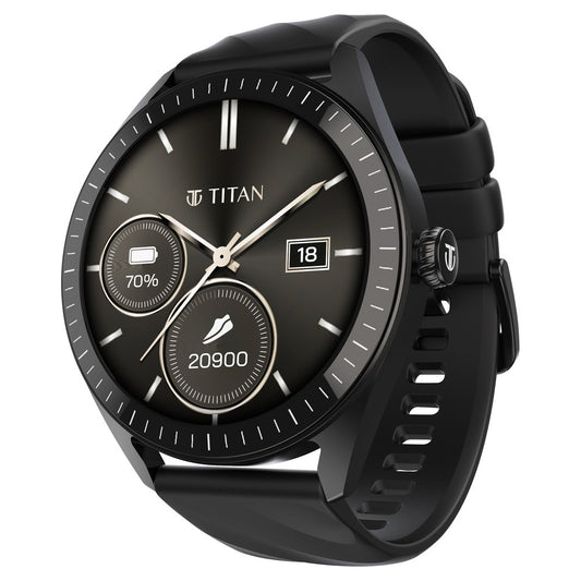 Titan Crest 2.0 With 3.63 CM AMOLED Display With Functional Crown,SingleSync BT Calling,AI Voice Assistant,Find Phone