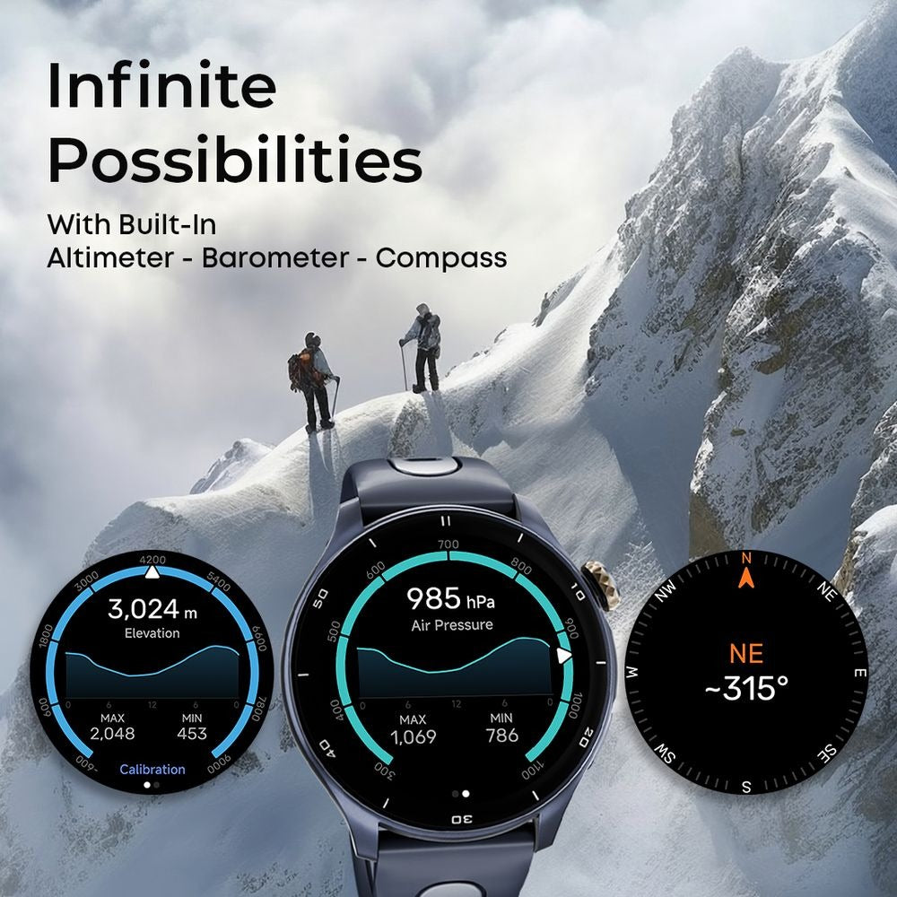 Titan Celestor Advanced GPS & Barometer 3.6 CM AMOLED Display with AOD, Pizoelectric Functional Crown Moonlight Edition