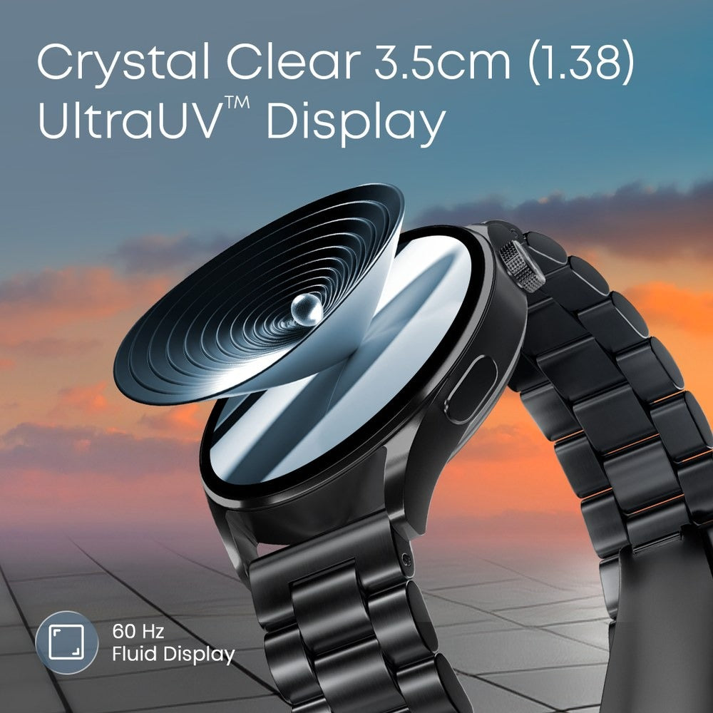 Fastrack Dezire FX1 with 3.5 CM UltraVU Display with Functional Crown,SingleSync BT Calling