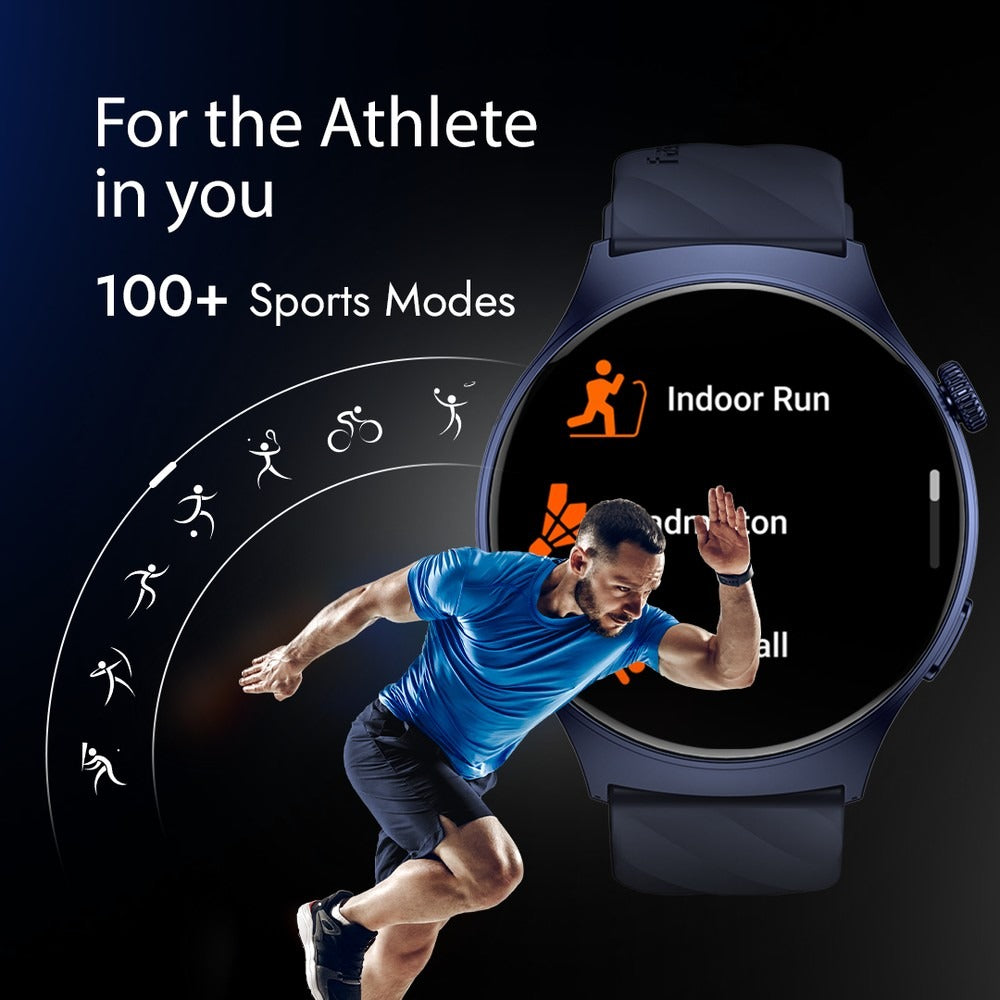 Fastrack Jupiter R1 With 3.50 cm, BT Calling, Fast Charge, IP68, Calculator, AI Voice Assistant, Fashion Smartwatch