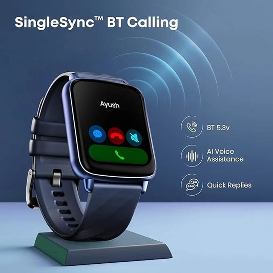 Fastrack Jupiter S1 Smartwatch Comes with 1.83â€ TFT Display with 240 * 284 Pixel Resolution|SingleSync BT Calling|AI Voice Assistant|100+ Sports Modes and Watchfaces - 38135PP01