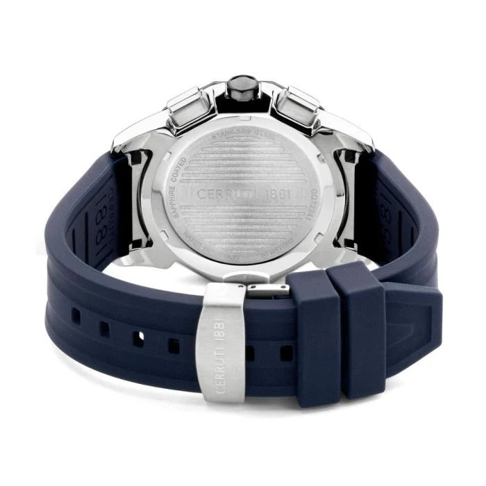 CERRUTI Blue Dial Silicone Analogue Watch For Men