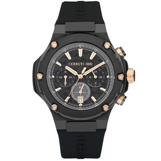 CERRUTI 1881 Lucardo Men Chronograph Watch with Silicone Strap