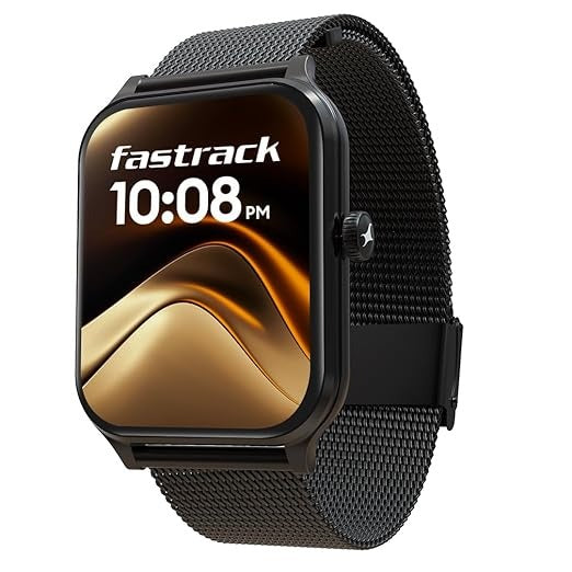 Fastrack New Limitless Classic|Large 1.91" Super UltraVU Display|Functional Crown|Highest 320x385 Pixel Resolution|SingleSync BT Calling|100+ Sports Modes|Metal Case Premium Smartwatch 38108AM01