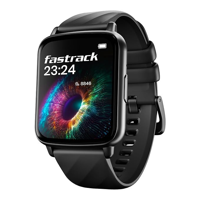 Fastrack Jupiter S1 Smartwatch Comes with 1.83â€ TFT Display with 240 * 284 Pixel Resolution|SingleSync BT Calling|AI Voice Assistant|100+ Sports Modes and Watchfaces - 38135PP01
