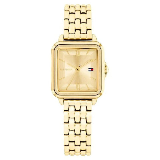 Tommy Hilfiger Quartz Analog Champagne Dial Golden Stainless Steel Strap Watch For Women