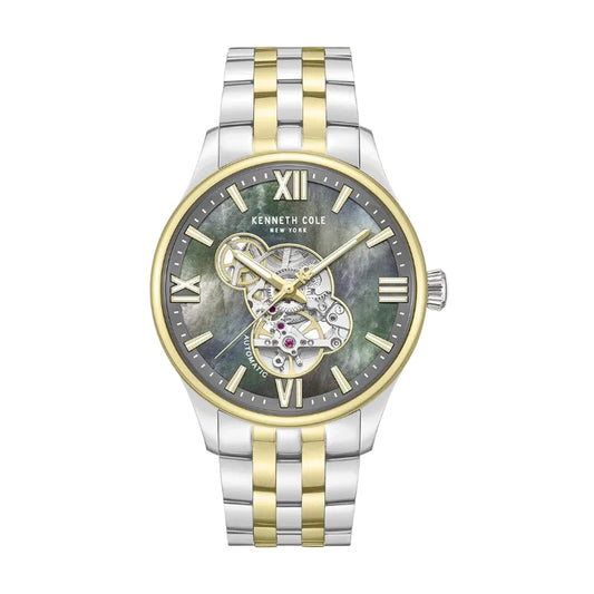 43 mm Grey Dial Stainless Steel Analogue Watch For Men